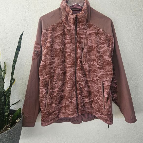Outdoor Voices | Unisex Primo Fleece Full Zip Deep Taupe Cloud Size Large - Picture 10 of 13